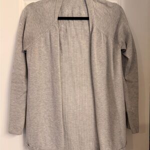 Maurices Light Gray Open Front Cardigan